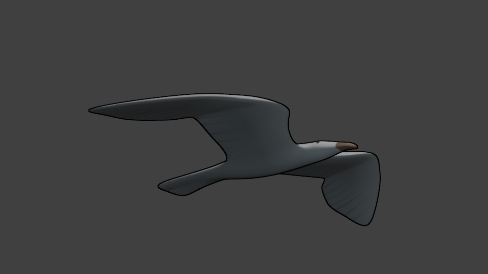 Low Poly Seagull preview image 1